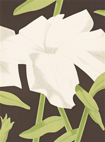 ALEX KATZ (1927 - ) White Petunia.                                                                                                               